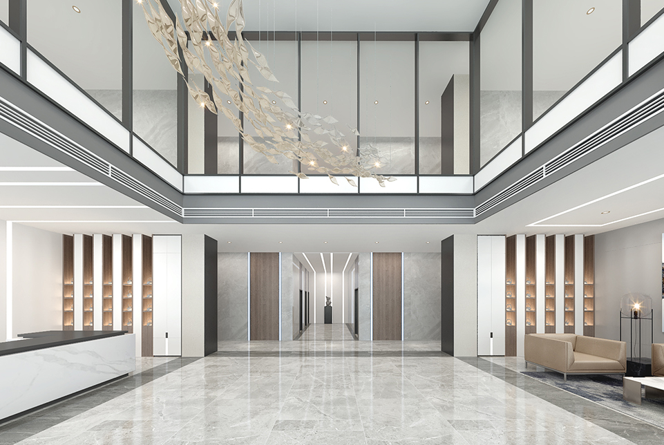 上海蘇邁特5A寫字樓大堂裝修設(shè)計2