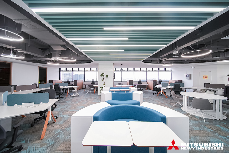 三菱重工空調(diào)系統(tǒng)上海有限公司開(kāi)放式辦公區(qū)設(shè)計(jì)