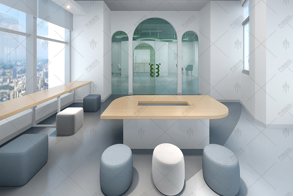 上海五角場創業大廈辦公室裝修設計效果圖
