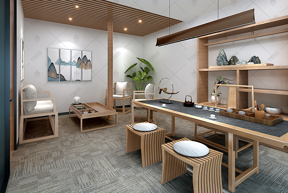 上海寶龍城辦公接待室裝修設(shè)計(jì)