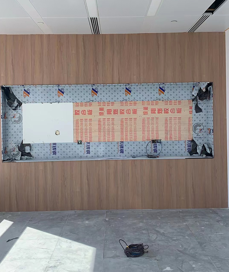 上海SK大廈辦公室裝修施工現場7