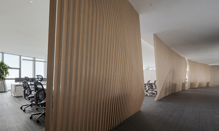 上海高端員工辦公區裝修效果圖