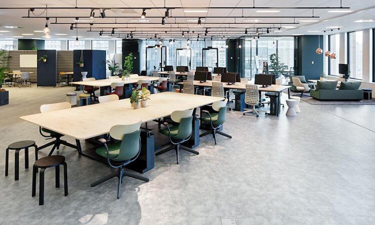 開放式員工辦公區工位布局設計