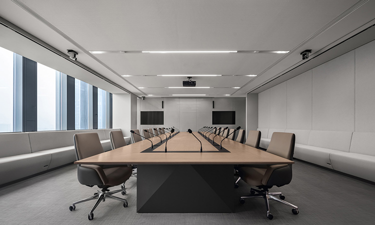 多媒體會議室專業(yè)裝修施工效果圖 多媒體會議室專業(yè)裝修施工效果圖