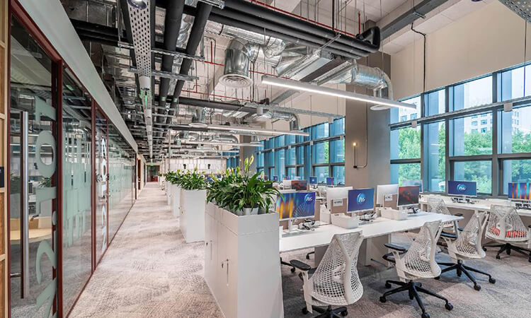 上海辦公室裝修完工